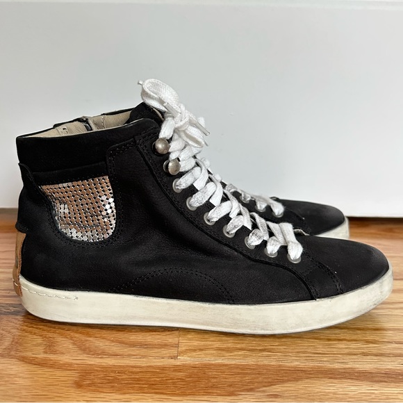 BRUSQUE Leather High Top Sneakers - Picture 2 of 14